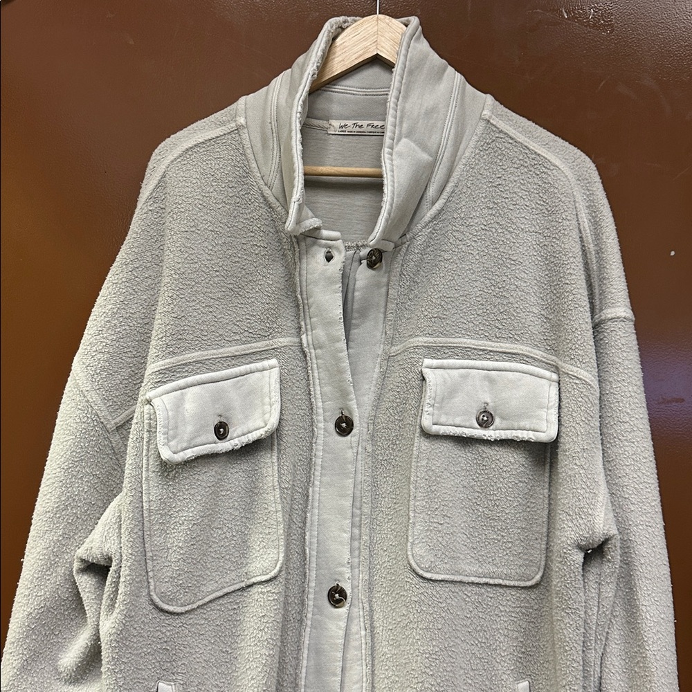 Free People Long Ruby Shacket Size Large - Picture 4 of 9